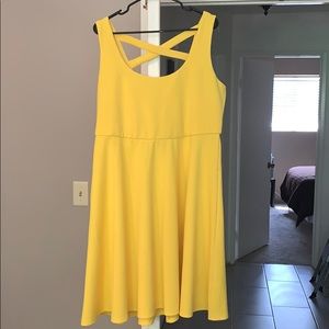 Torrid Lemon Yellow Dress - Size 18 NWOT